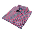 Nautica Button Up Plaid Shirt Men's UK Size L Slim Fit Long Sleeve Pockets