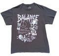 Balance Skull T-Shirt Men's UK Size S Crew Neck Light Dark Graphic Print