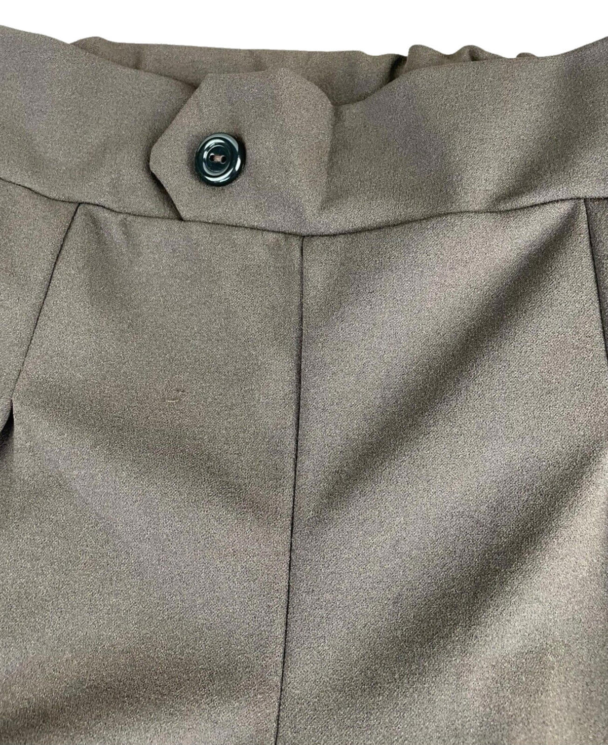 Pretty Little Thing Trousers Brown Women's UK Size 8 Straight Leg High Waist