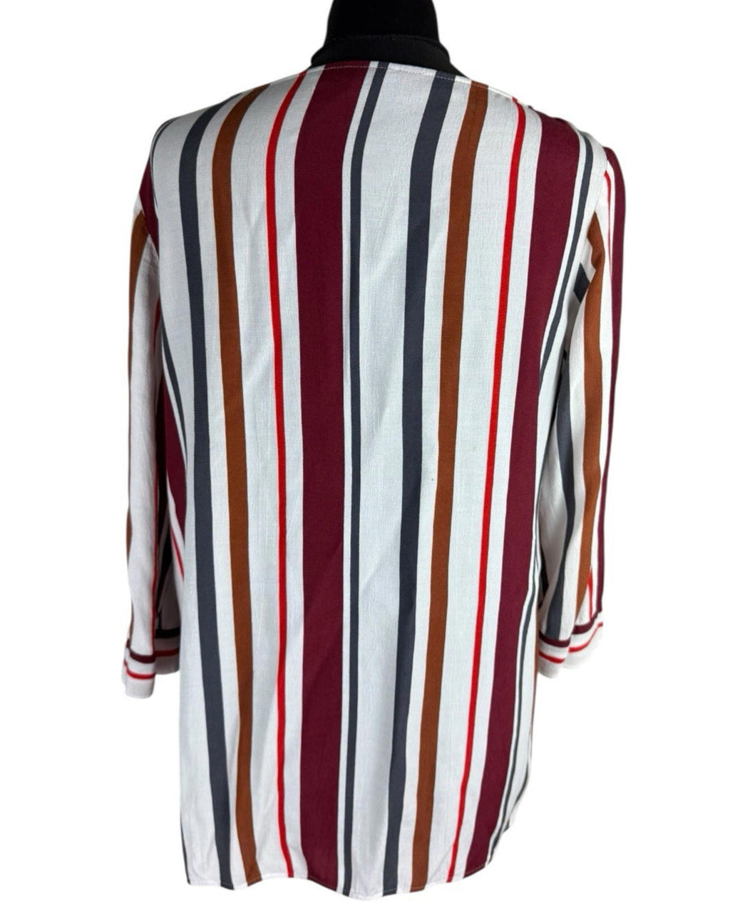 Next Stripe Blouse 3/4 Sleeve Round Neck Women's UK Size 12