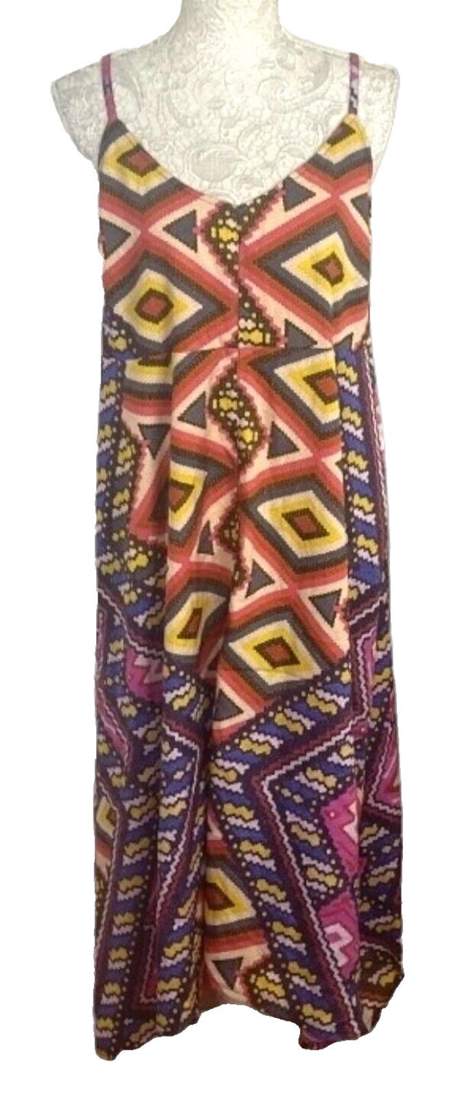 Simply Be Dress Diamond Abstract Summer Women's UK Size 16