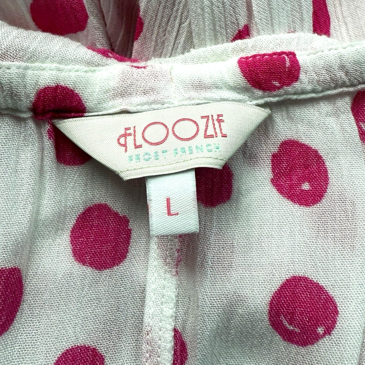 Floozie Polka Dot Playsuit Women's UK Size L Spaghetti Strap Crinkle Effect