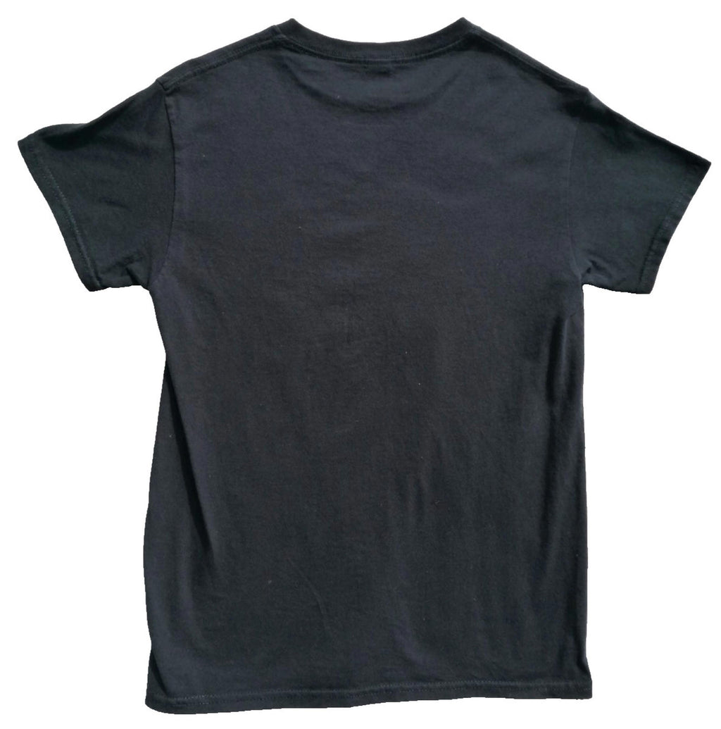 Gildan Black College Education Graphic Print T-Shirt Men's Size S Black Crew Neck 100% Cotton