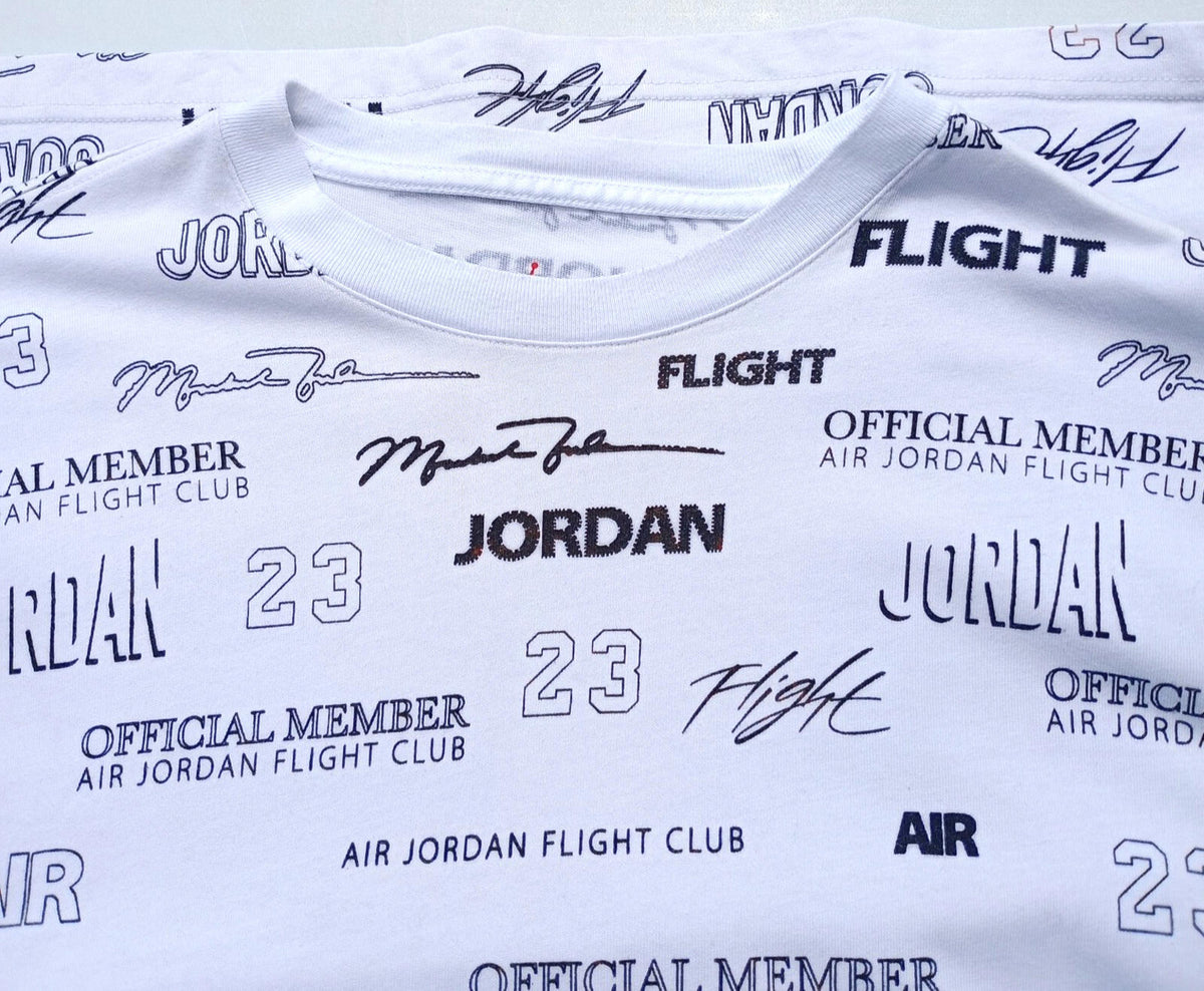 Nike White Nike Air Jordon T-Shirt Men's UK Size M White 100% Cotton Graphic Print