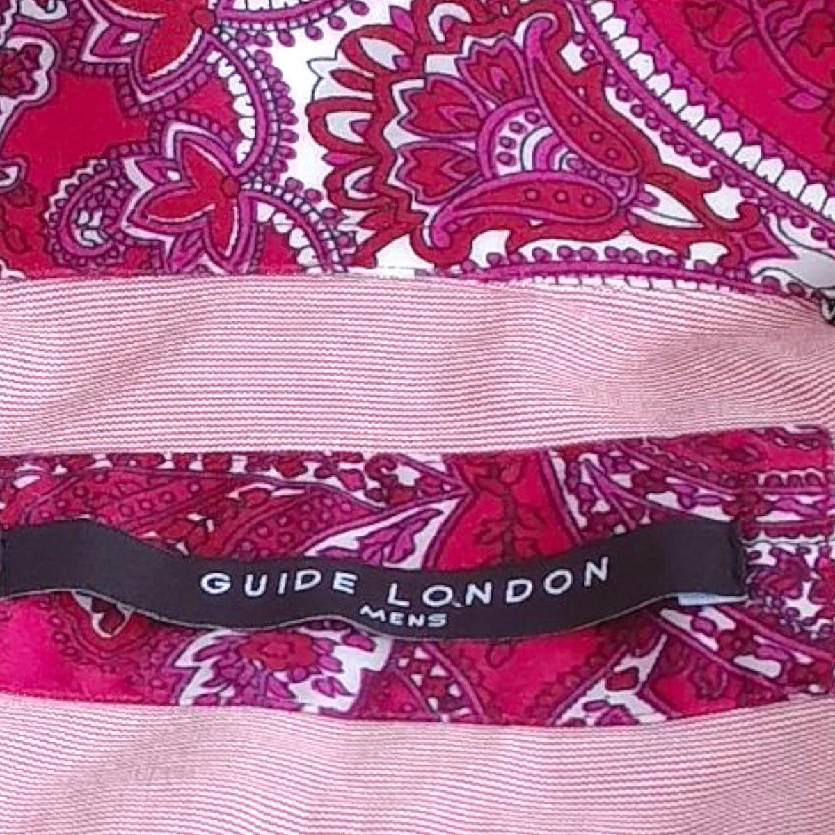 Guide London Shirt Long Sleeve Pink Striped UK Size M 38" Chest 14.5" Collar
