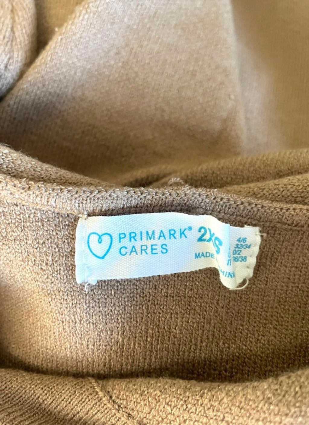 Primark Cares Stone Hooded Jumper Women's UK Size 2XS