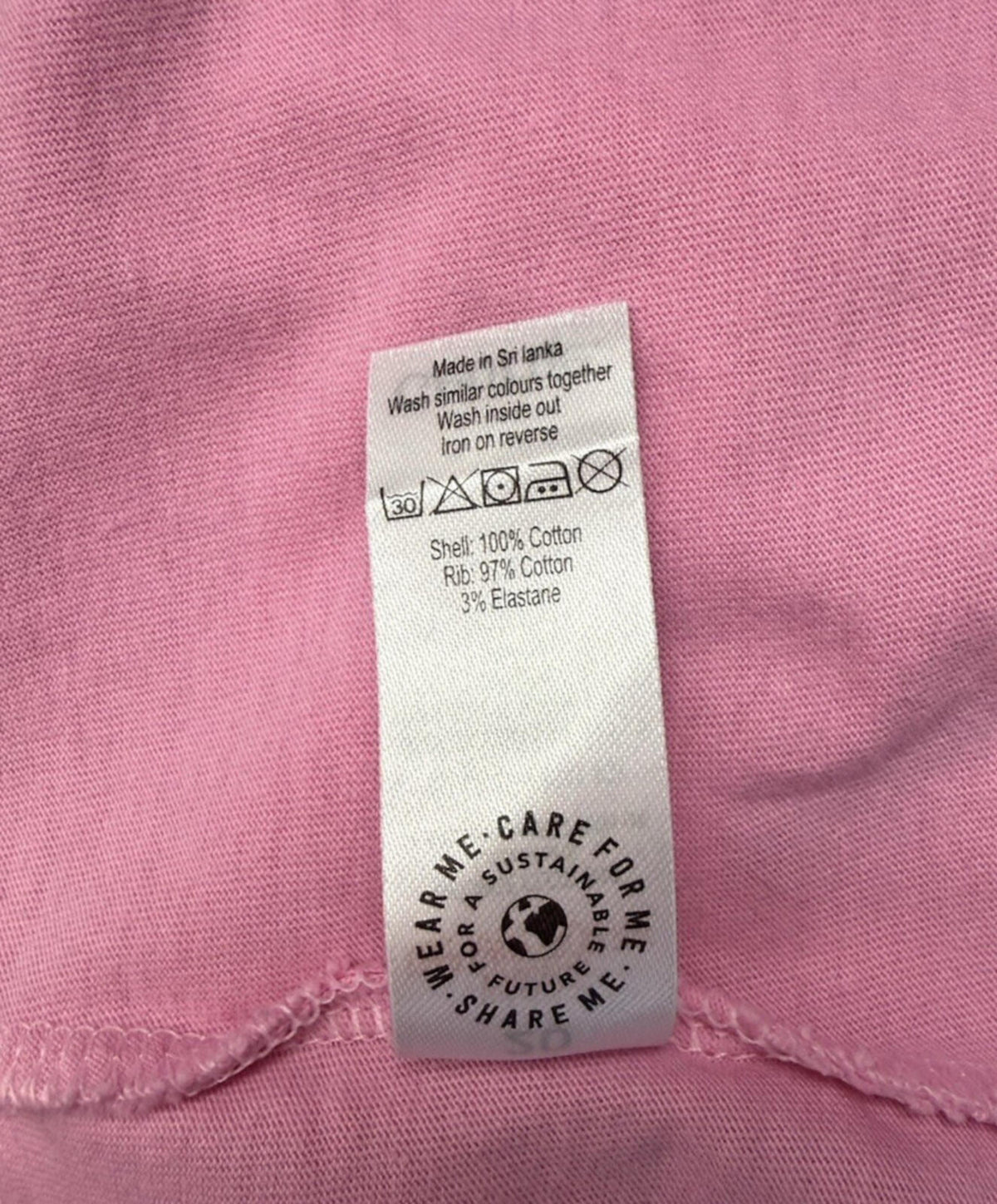 George Cotton T-Shirt Pink Women’s UK Size 20 Round Neck Frill Sleeve Detail