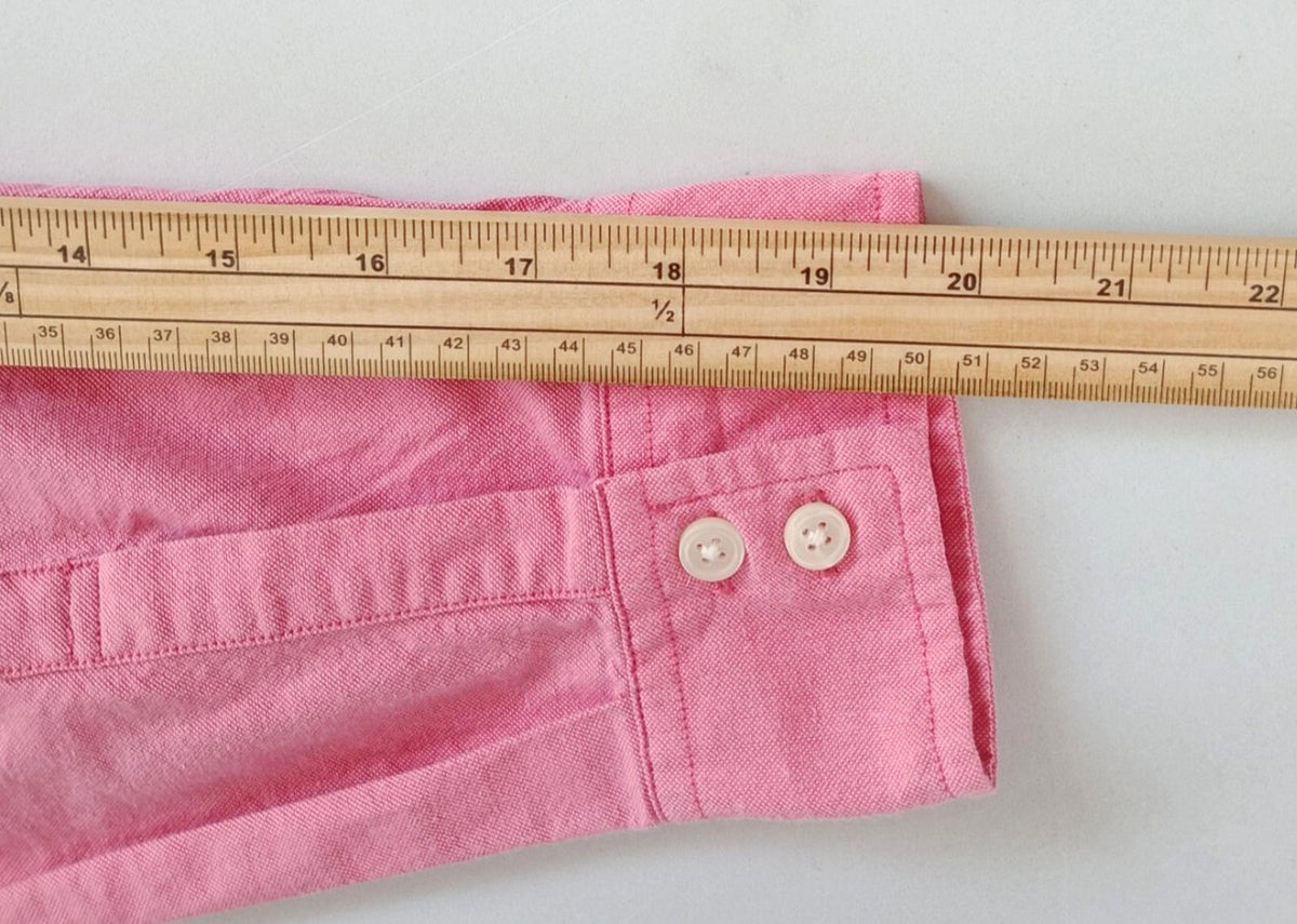Tommy Hilfiger Shirt Men's UK Size S Pink Long Sleeve Pockets 100% Cotton