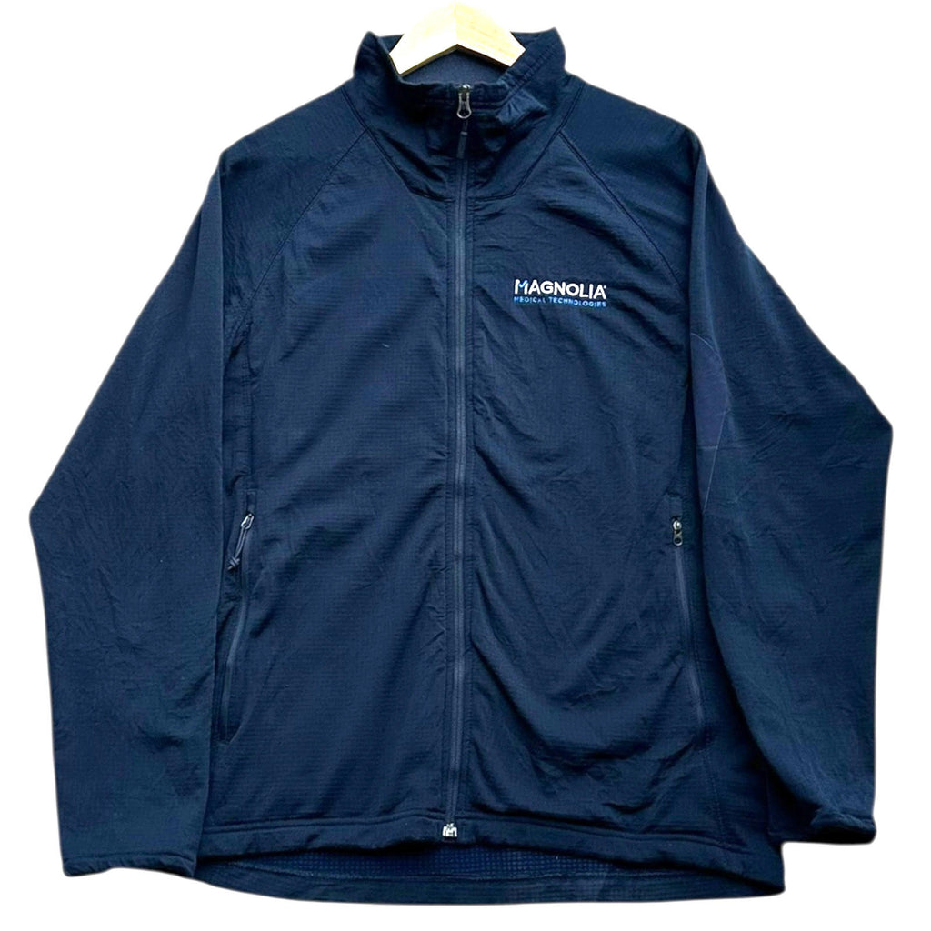 Navy North Face Wind Breaker Men's UK Size L Blue Magnolia Long Sleeve Coat Jacket