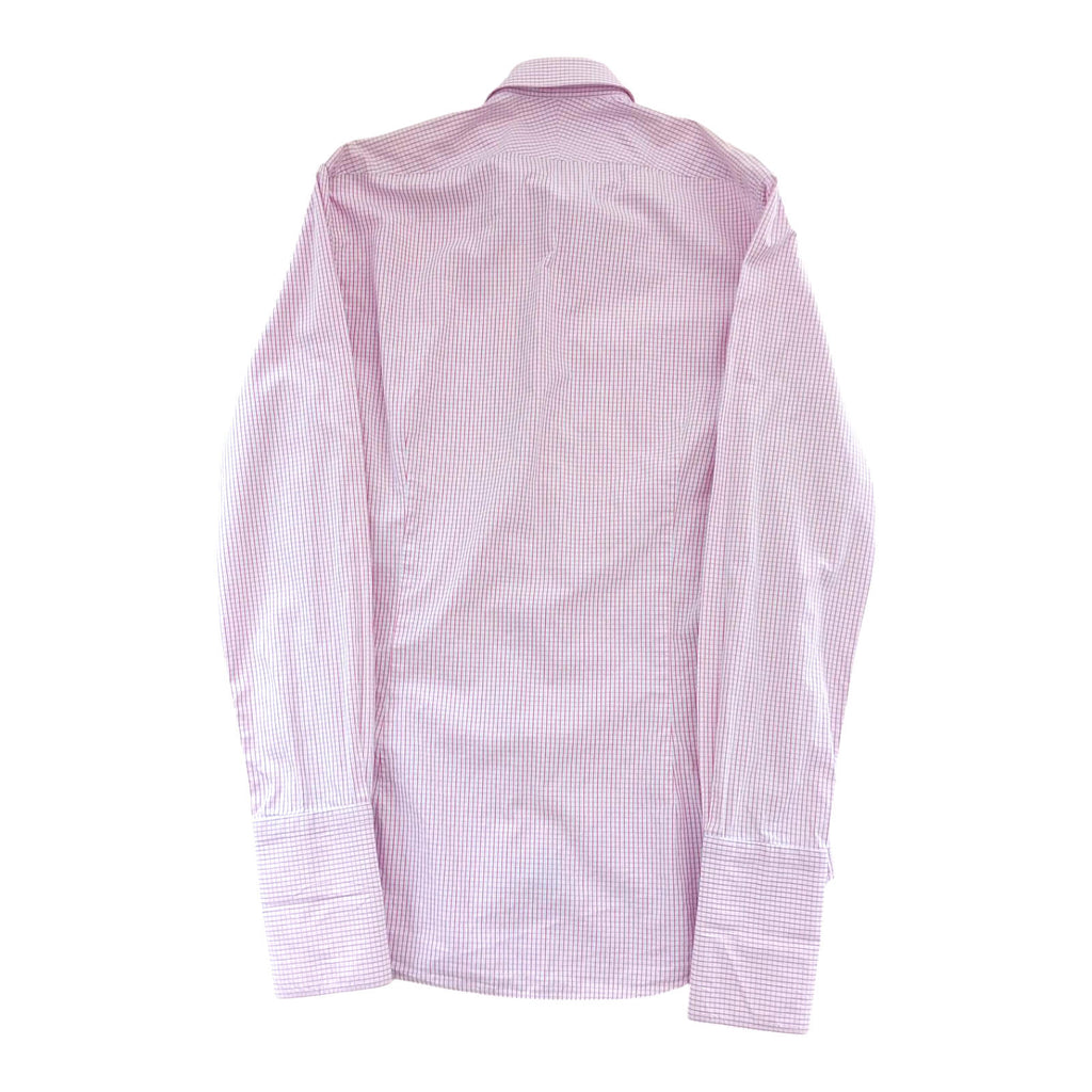 Gieves & Hawkes Pink Gieves & Hawkes Pink Check Long Sleeve Shirt Men's UK Size M 37" Chest
