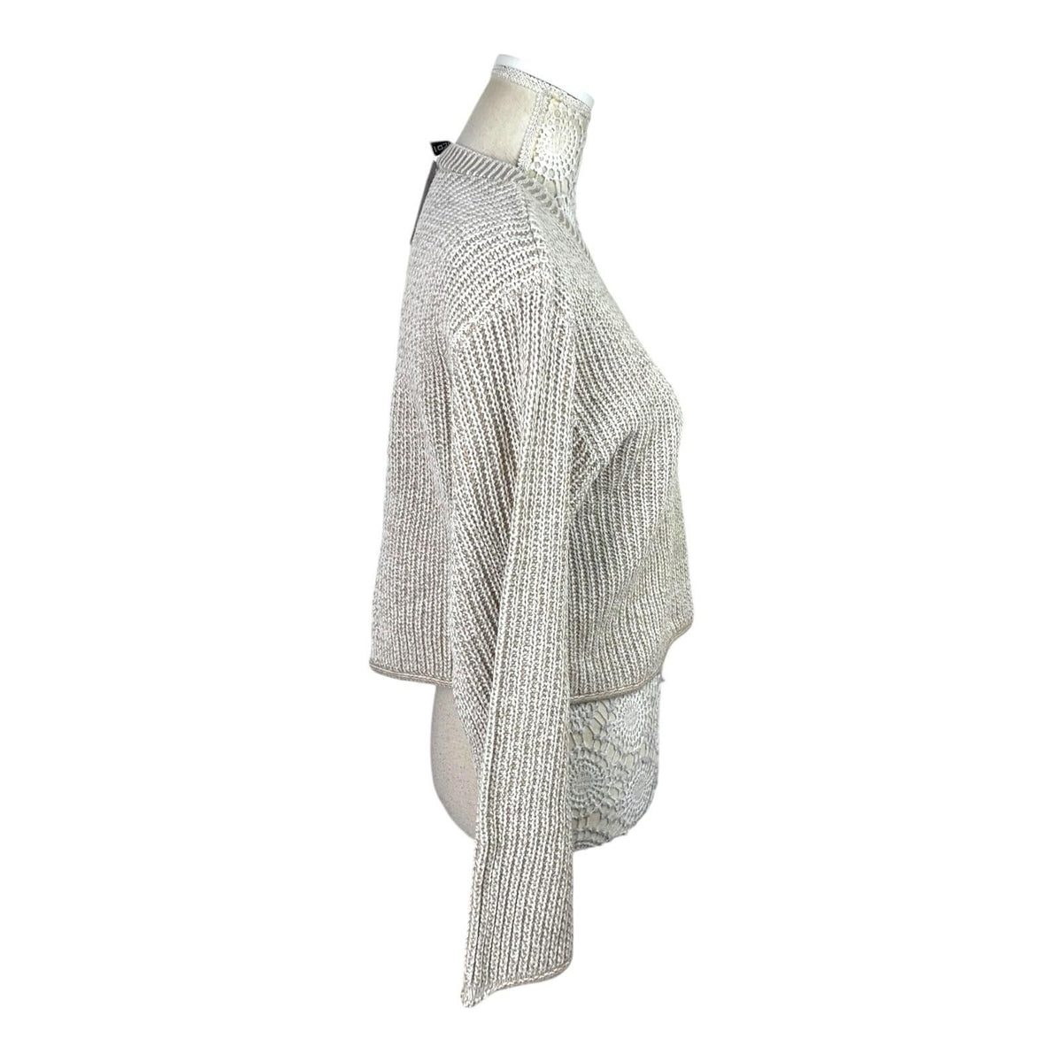 H&M Beige Knit Sweater Long Sleeve Relaxed Fit Women's UK Size XS