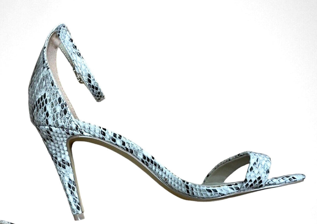Peacocks Snakeskin Print Stilettos Shoes Open Toe Women's UK Size 5