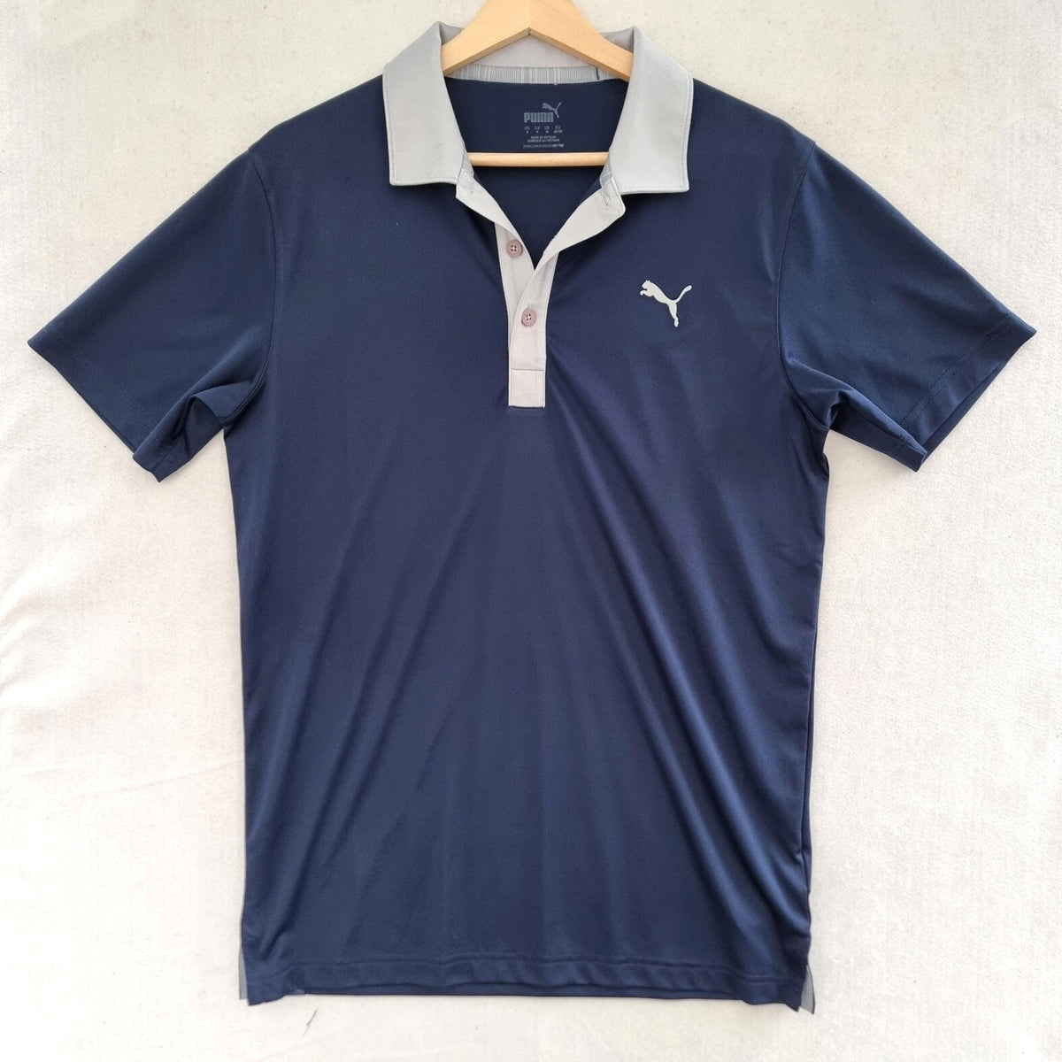 PUMA Golf Polo Shirt Men's UK Size M Blue Short Sleeve