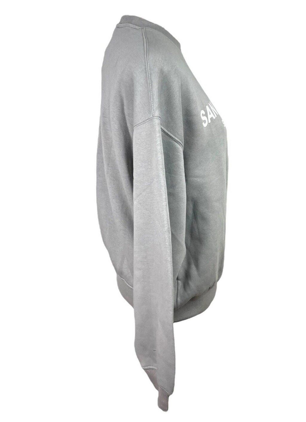 Bershka San Francisco Sweatshirt Women’s UK Size XS Oversized Jersey Lined Grey