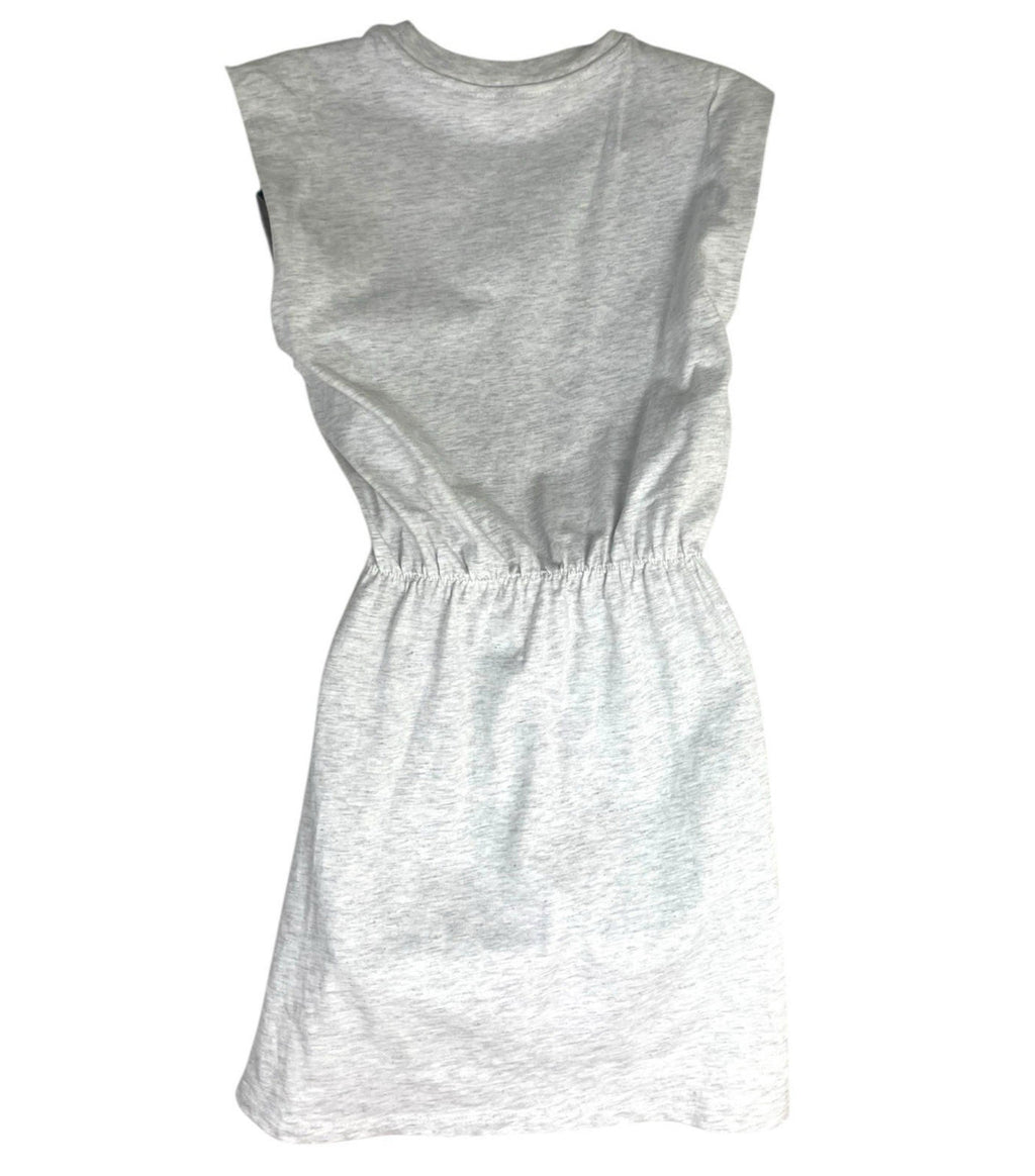 Divided Grey Jersey Mini Dress Elastic Waist Women's UK Size XXS