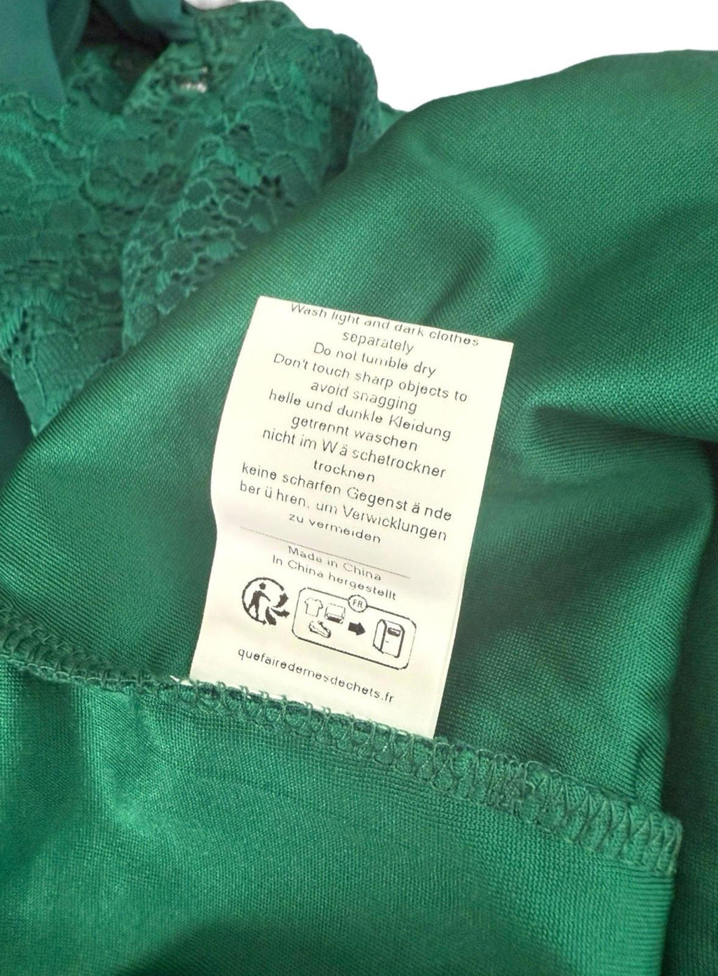 Hanna Nikole Green 2 Piece Blouse Jacket Set Lace Sequin Women's UK Size 22
