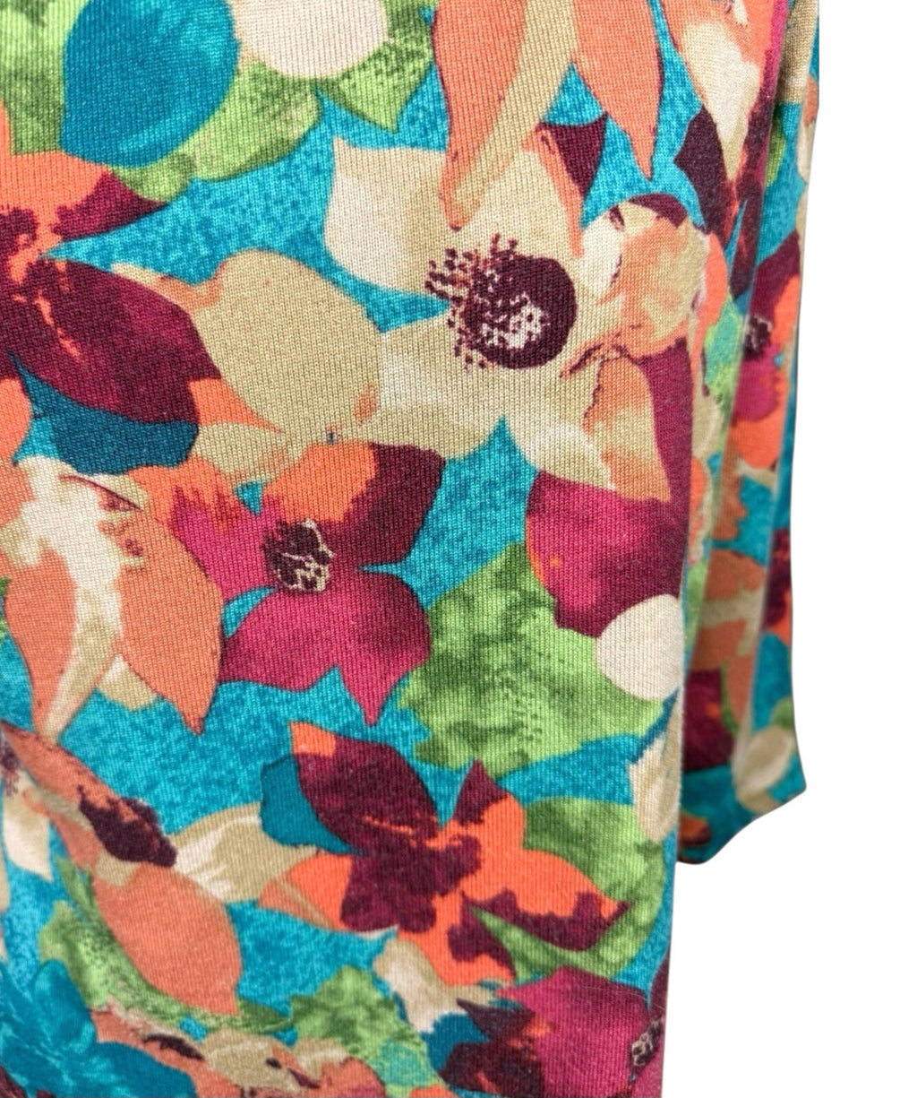 Honer Millburn Multi Honor Millburn Floral Top Women's UK Size 10 3/4 Sleeve Multicolour