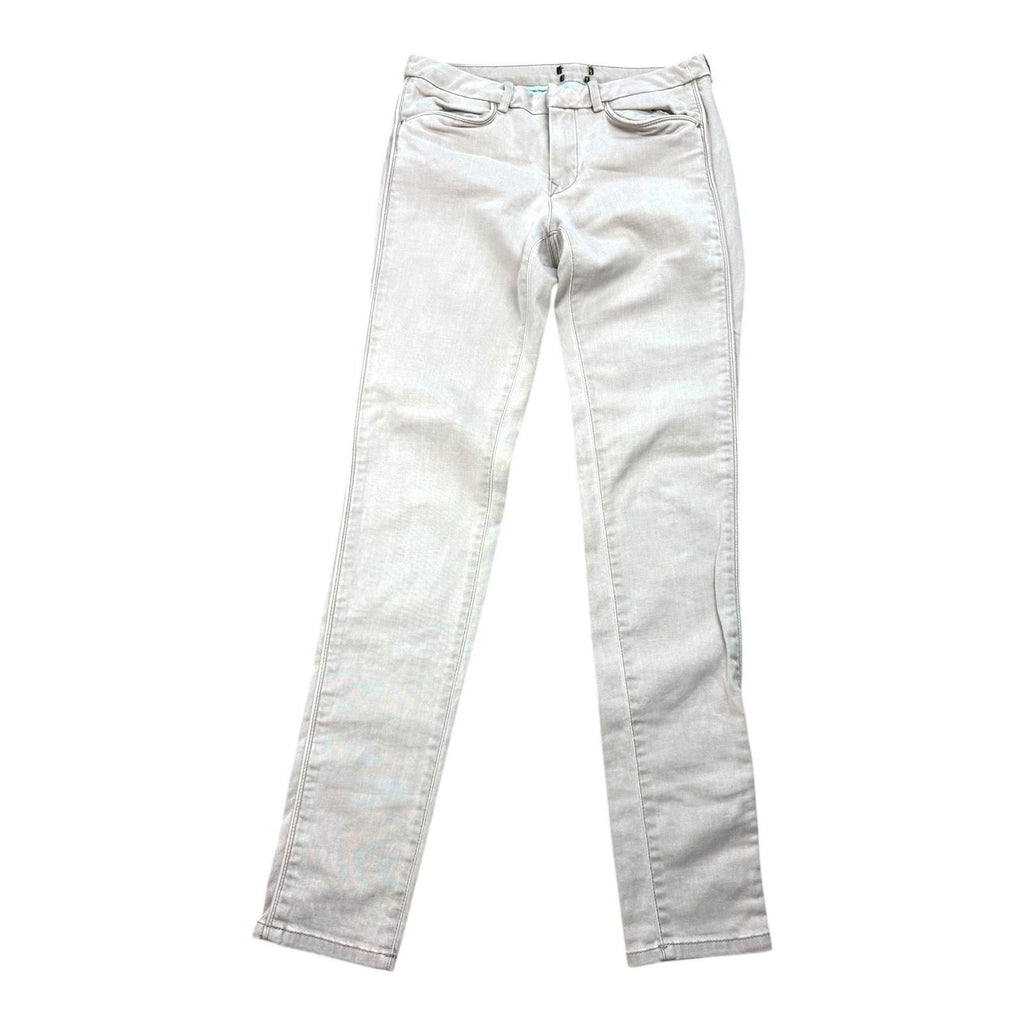 Skinny Jeans Women's UK Size S 26W 28L Beige Denim 5 Pocket Summer