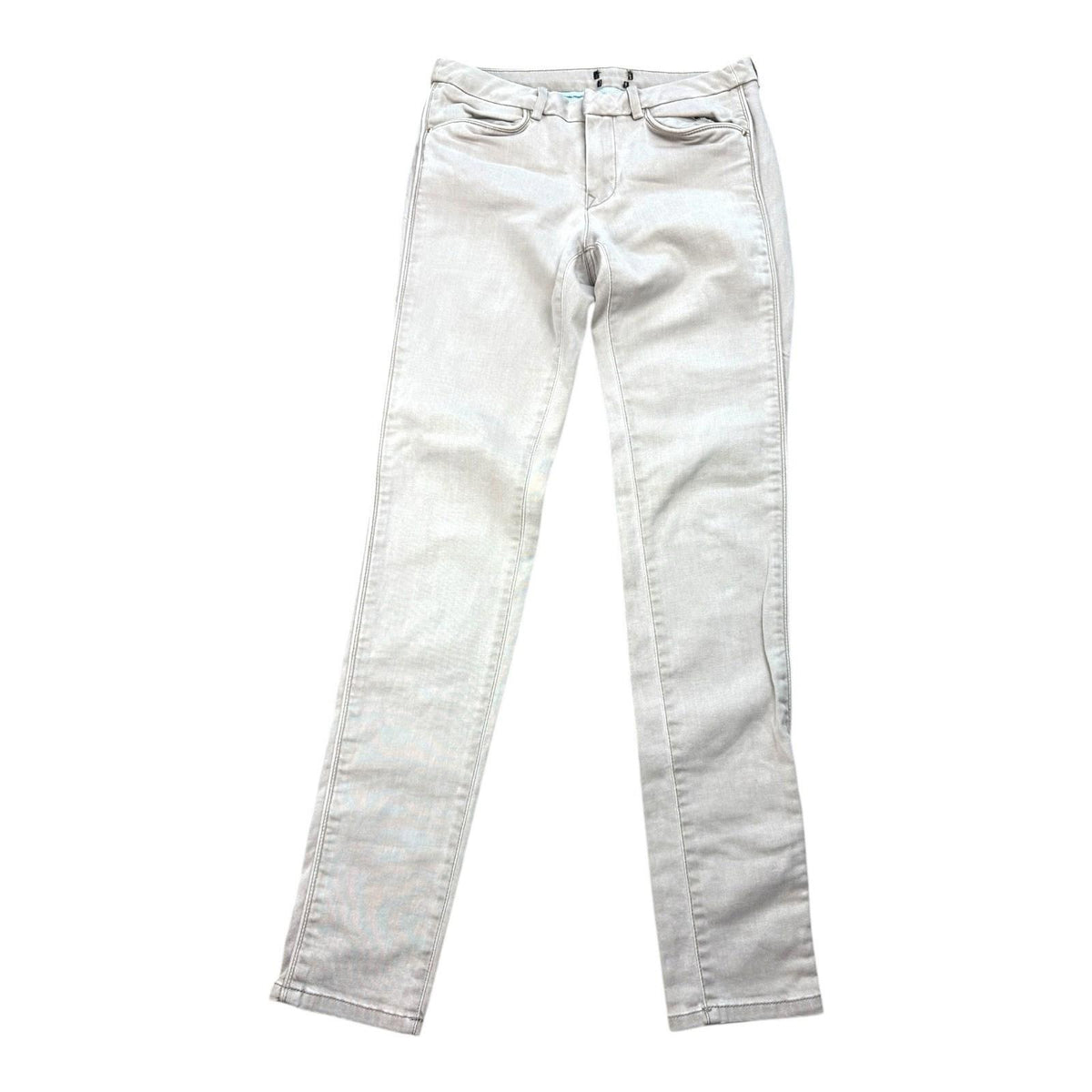 Skinny Jeans Women's UK Size S 26W 28L Beige Denim 5 Pocket Summer