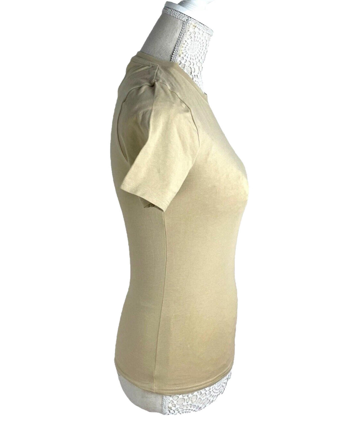 Pretty Little Thing Tall Beige T-shirt Women's UK Size 8