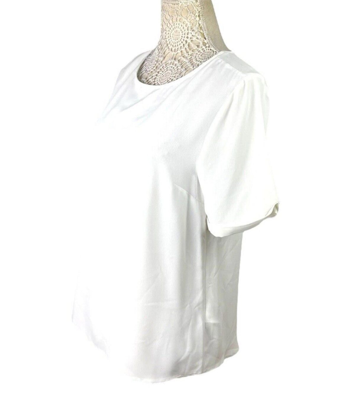 Primark White T-Shirt Blouse Lightweight Women's UK Size 12