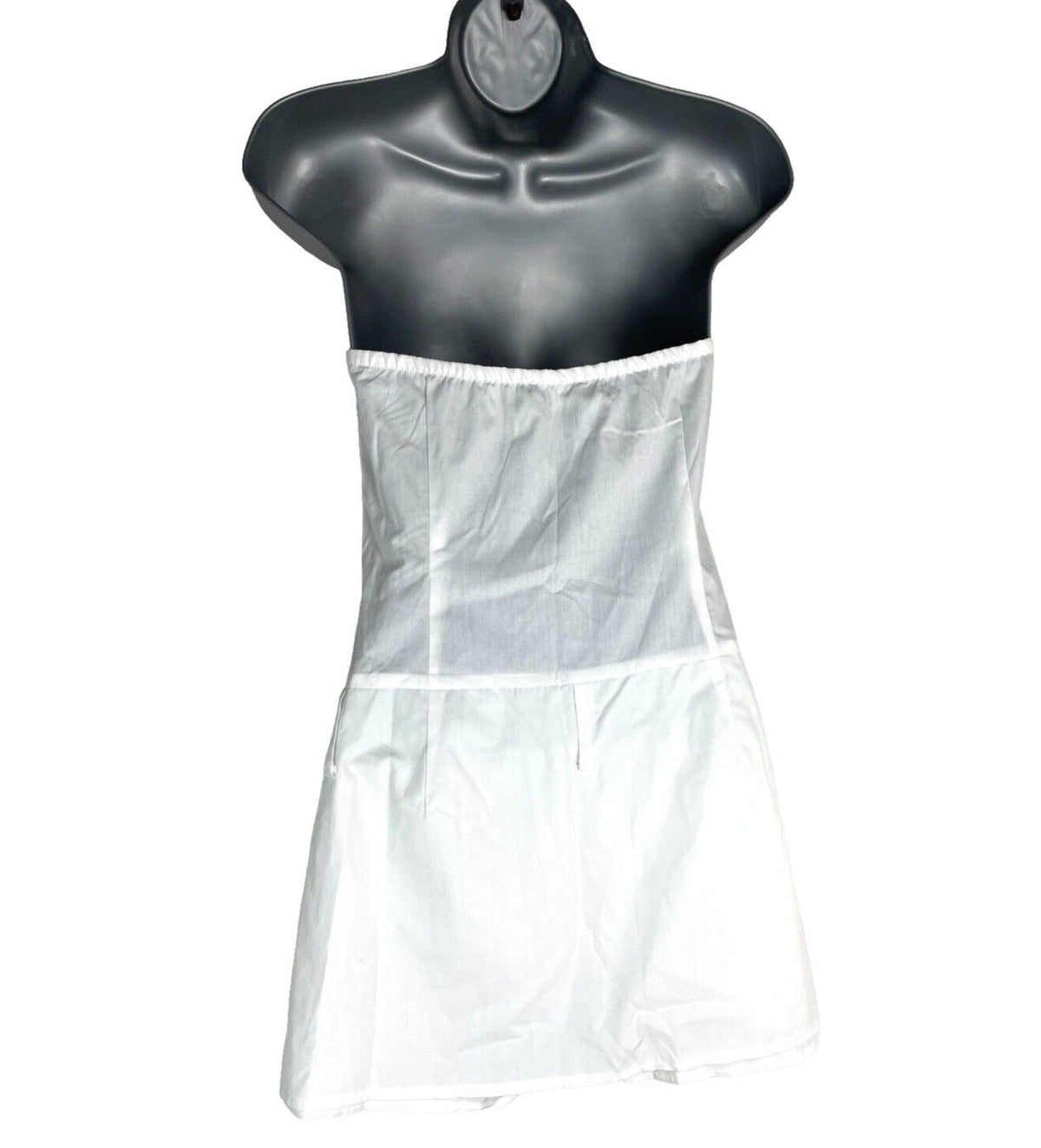 Pretty Little Thing Playsuit White Strapless Bottom Summer Women’s UK Size 8