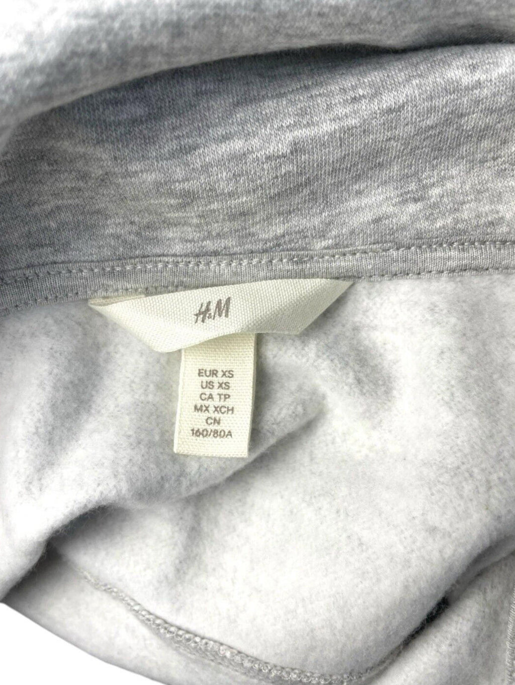 H&M Grey Tracksuit New York Sports Club Relaxed Fit Women’s UK Size XS