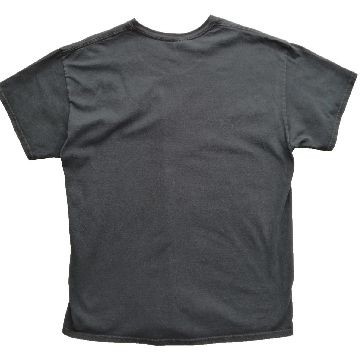 Gildan Black Graffiti Font Graphic Print T-Shirt Men's Size XL Black Crew Neck 100% Cotton