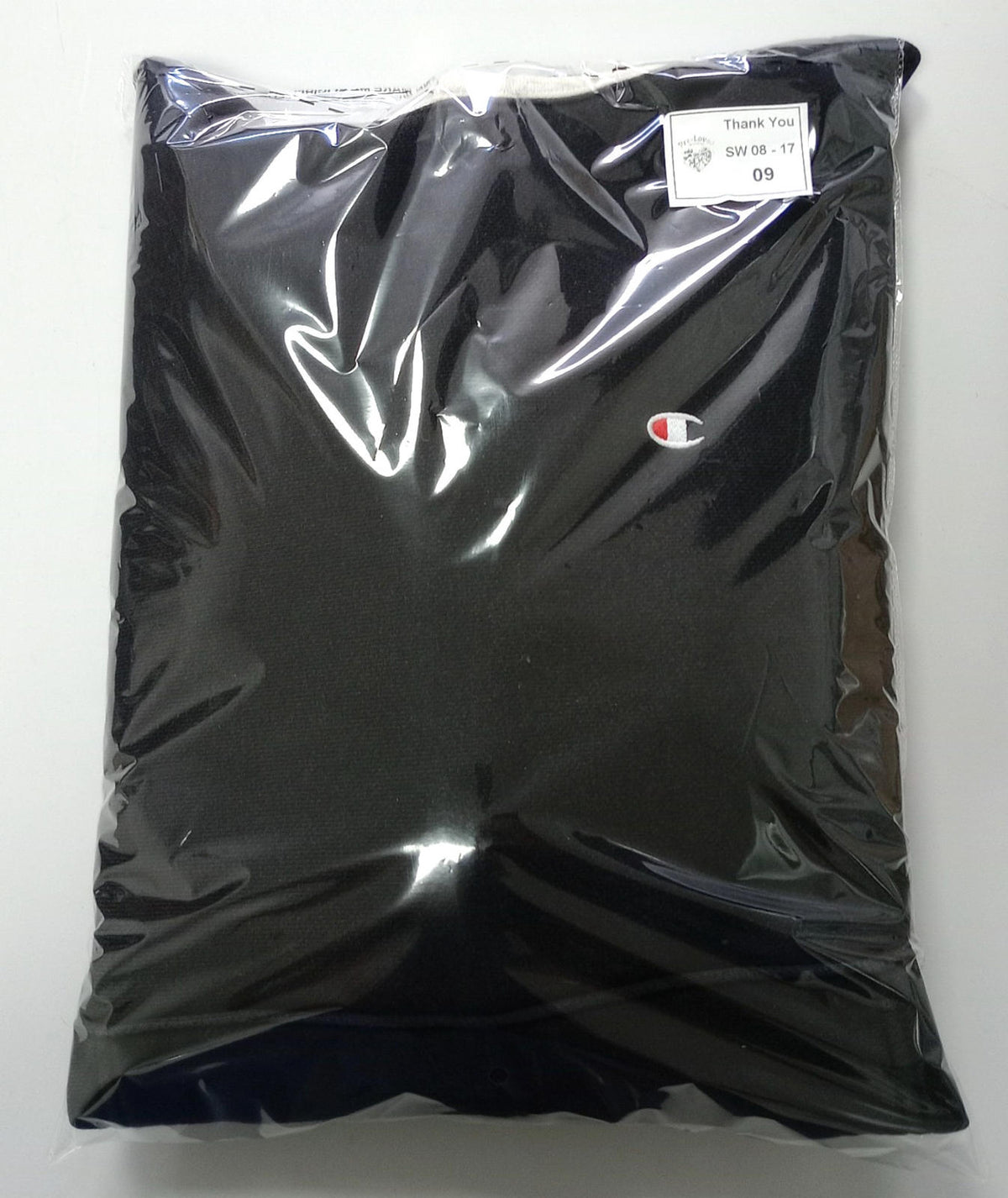 Champion Hoodie Men's UK Size S Black White Jersey Hooded Pockets Cotton Rich