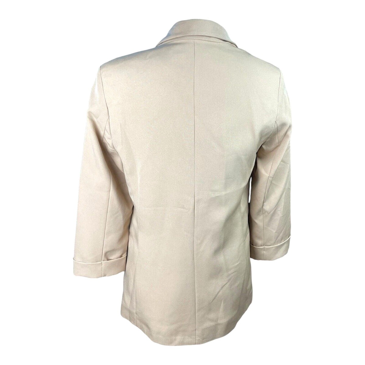 New Look Blazer Jacket Camel Relaxed Fit Shoulder Pads Women's UK Size 6