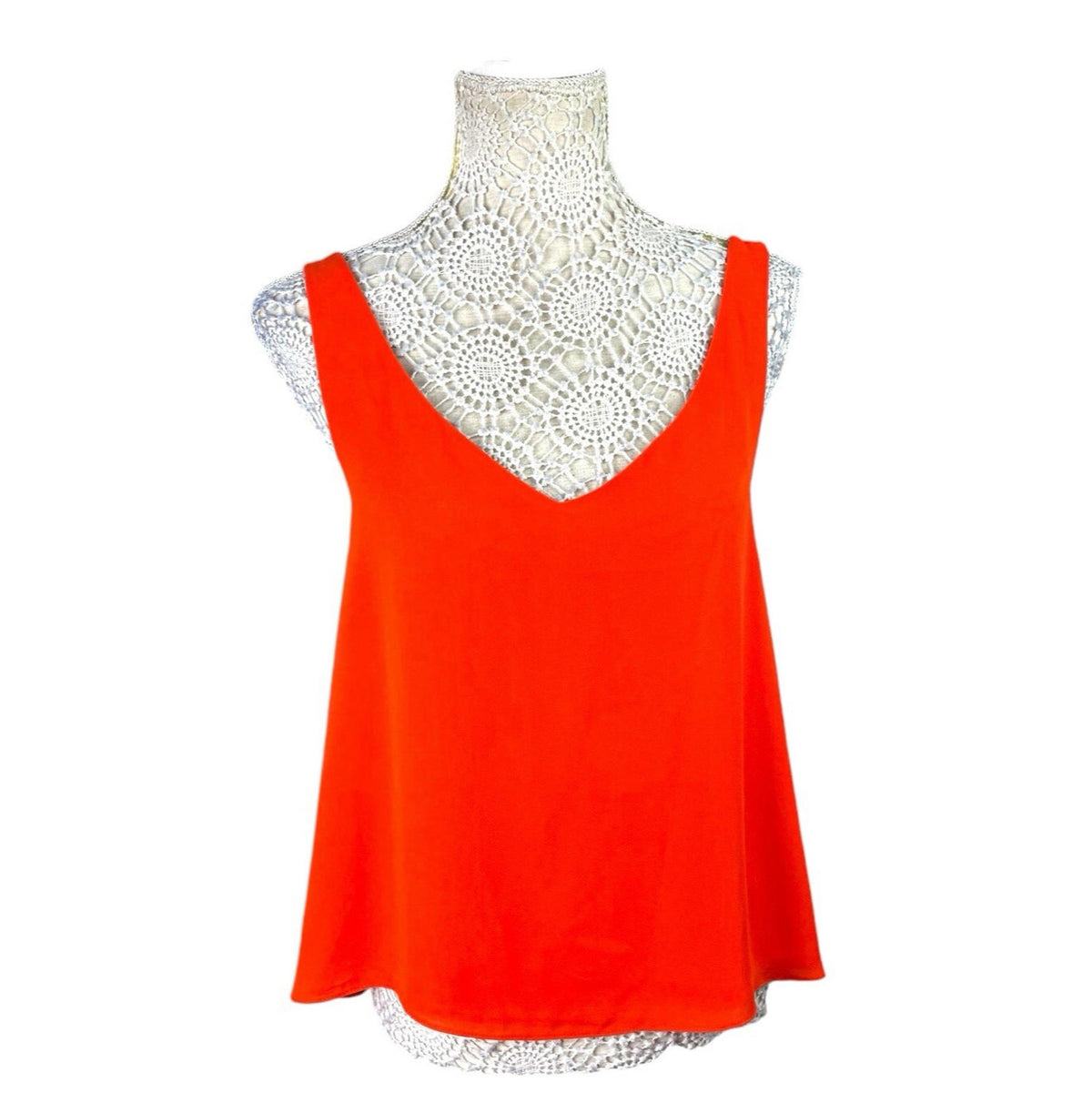 River Island Orange Vest Top Lightweight Women's UK Size 12 Summer