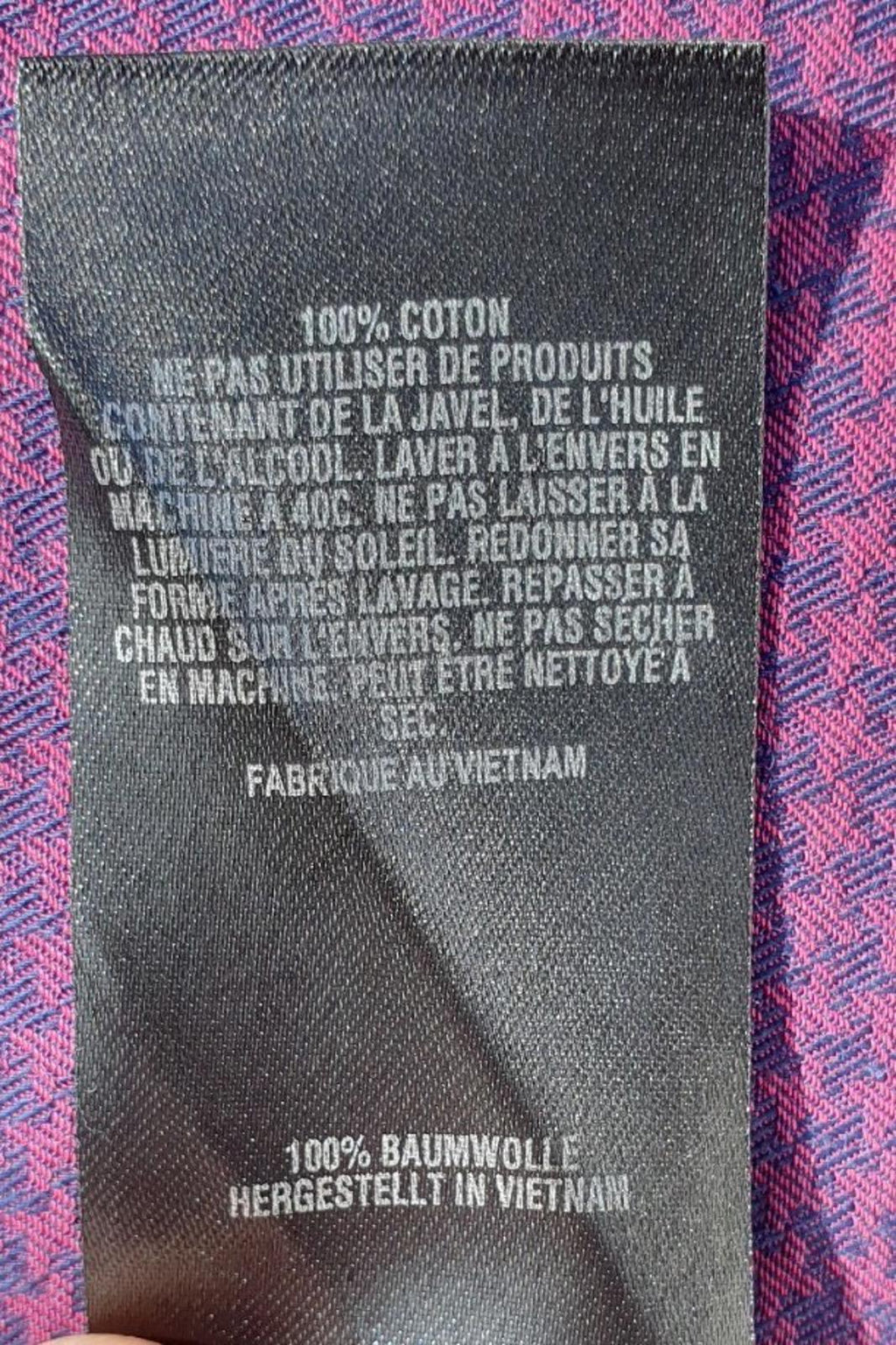Ted Baker Shirt 40" Chest French Cuff 100% Cotton Men's UK Size M