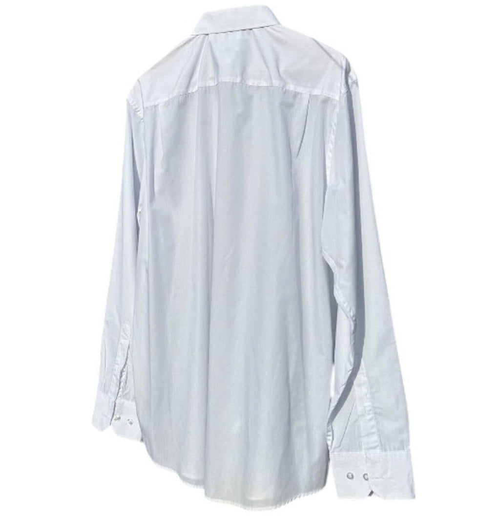 F&F White Shirt Long Sleeve Men's UK Size 2XL 46" Chest 17" Collar
