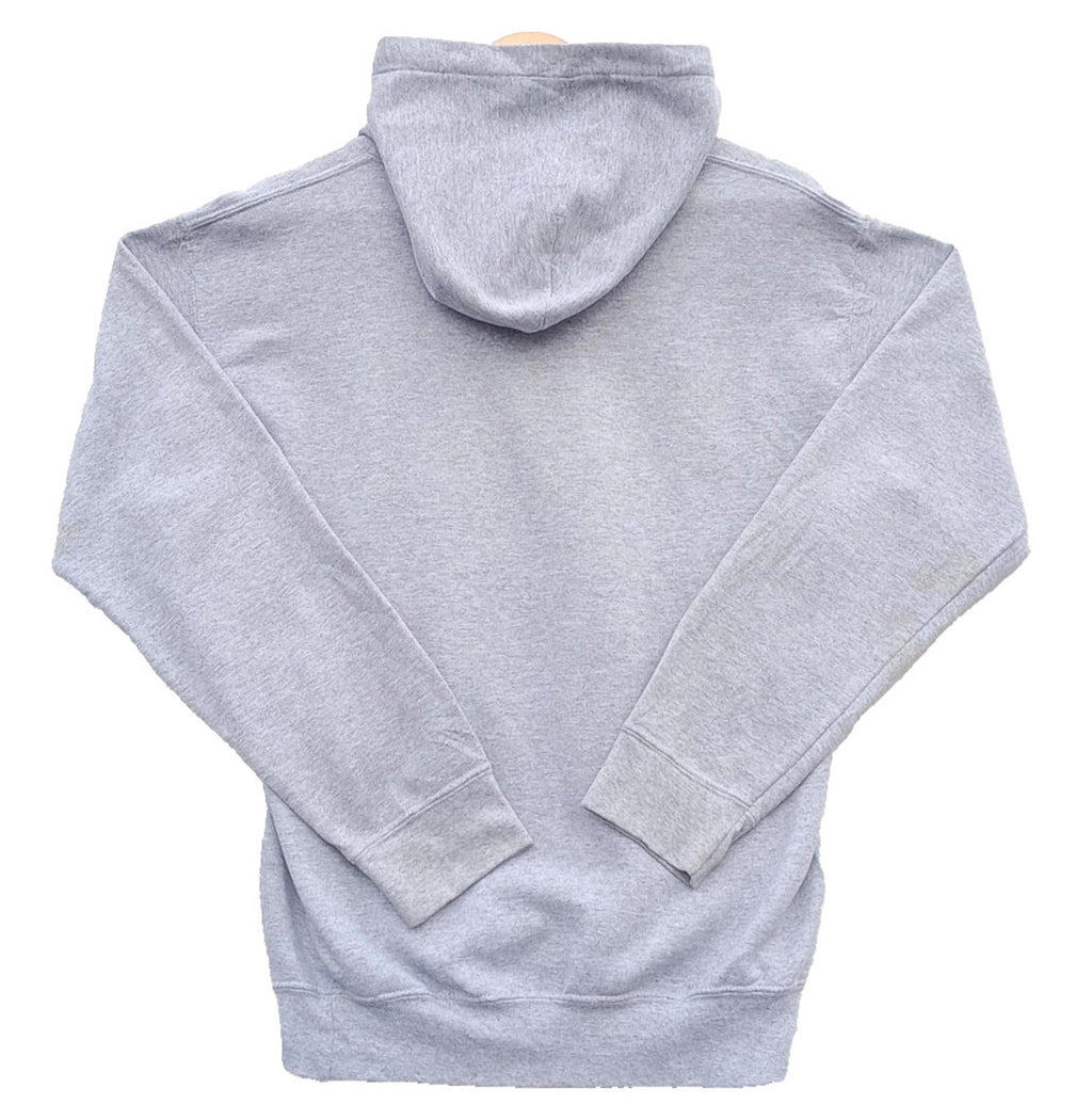 Gildan Gray Grey Graphic Print Jersey Hoodie Men's UK Size S CMS PHYS. ED. Fleece Lined