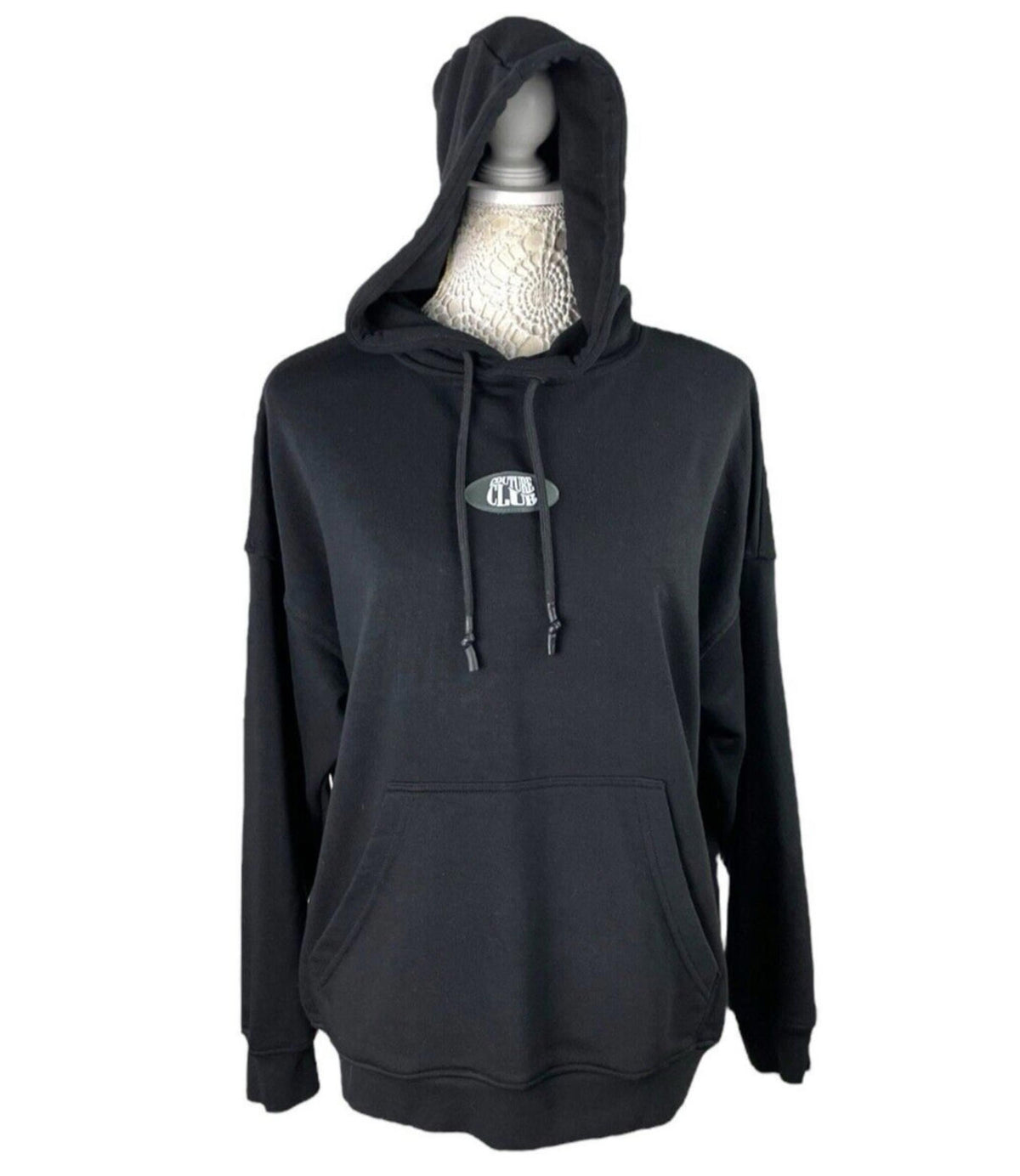 The Couture Club Black Oversized Hoodie Women's UK Size XXS