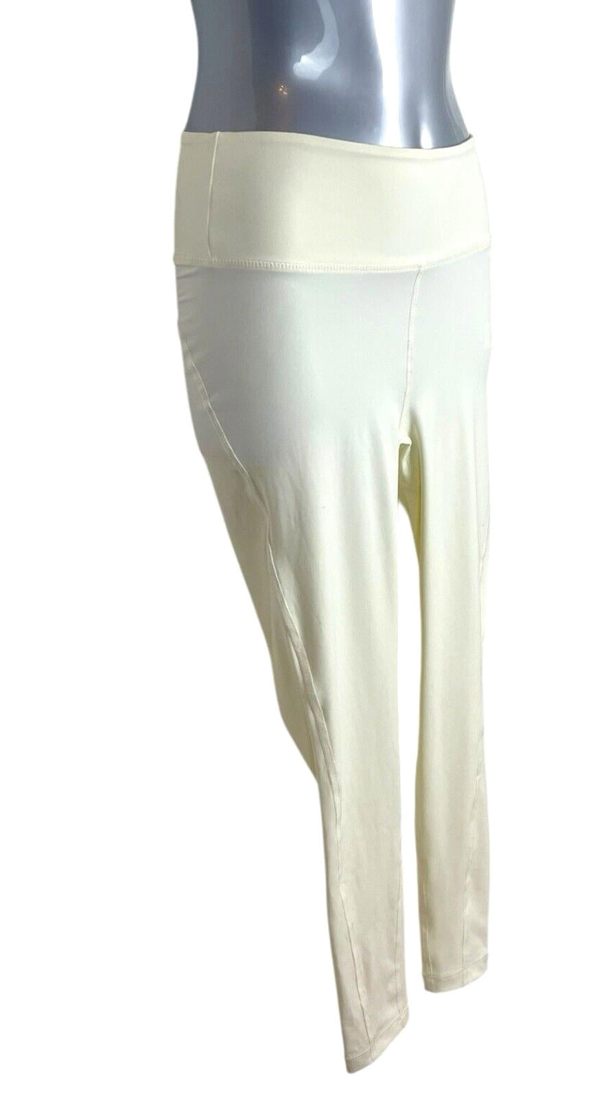 Stradivarius Ivory Lycra Active Wear Leggings Sculpt Fabric Women’s UK Size XS