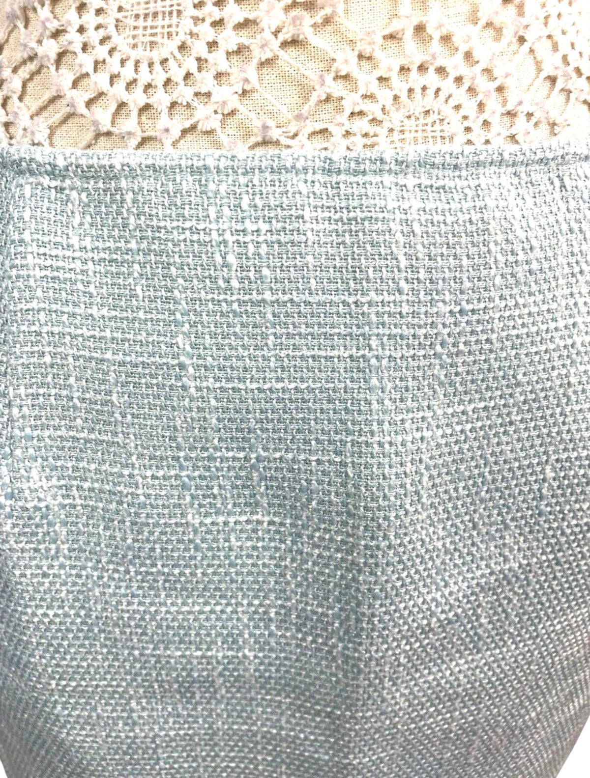 Pretty Little Thing LightBlue Pretty Little Thing Crop Top & Skirt Co-ord Women's UK Size 8 Blue Linen Look