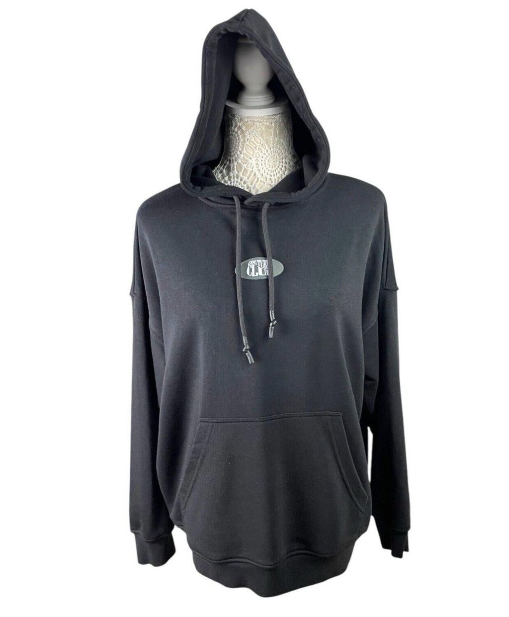 The Couture Club Black Oversized Hoodie Women's UK Size XXS