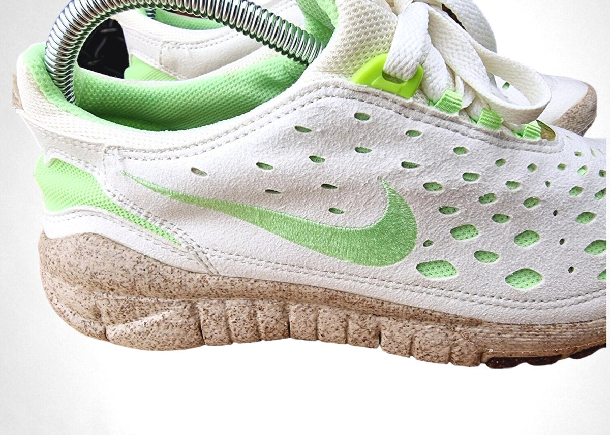 Nike Trainers Free Run Trail Premium Running Women's UK Size 7 White & Green