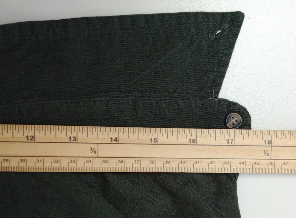 Sunrise Kingdom Corduroy Shirt Men's UK Size S Black Long Sleeve Pocket