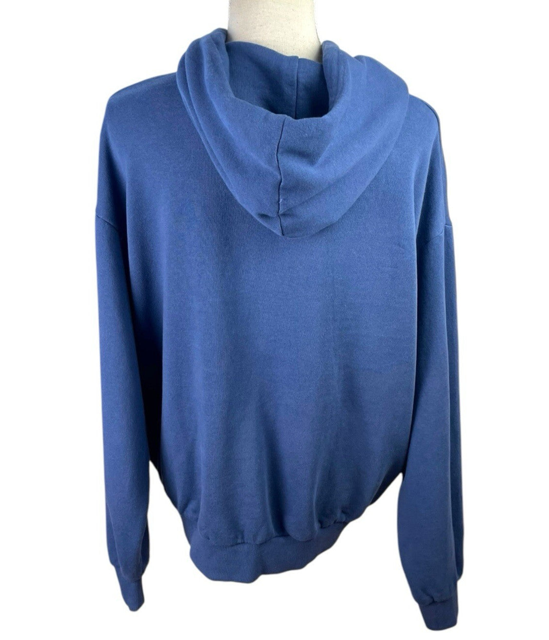 Pull&Bear Hoodie Women’s UK Size XS Blue Long Sleeve Oversized Jersey BOSTON