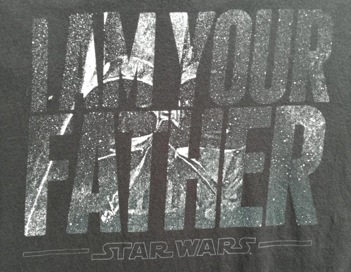 Star Wars I Am Your Father Graphic Print T-Shirt Men's Size XL Black Crew Neck