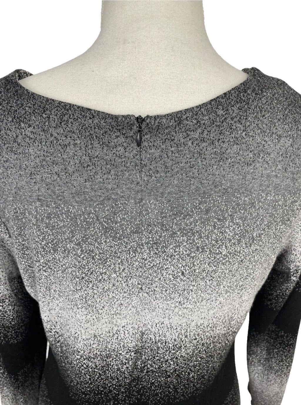 Jumper Dress Grey & Black Long Women's UK Size 8 - 10