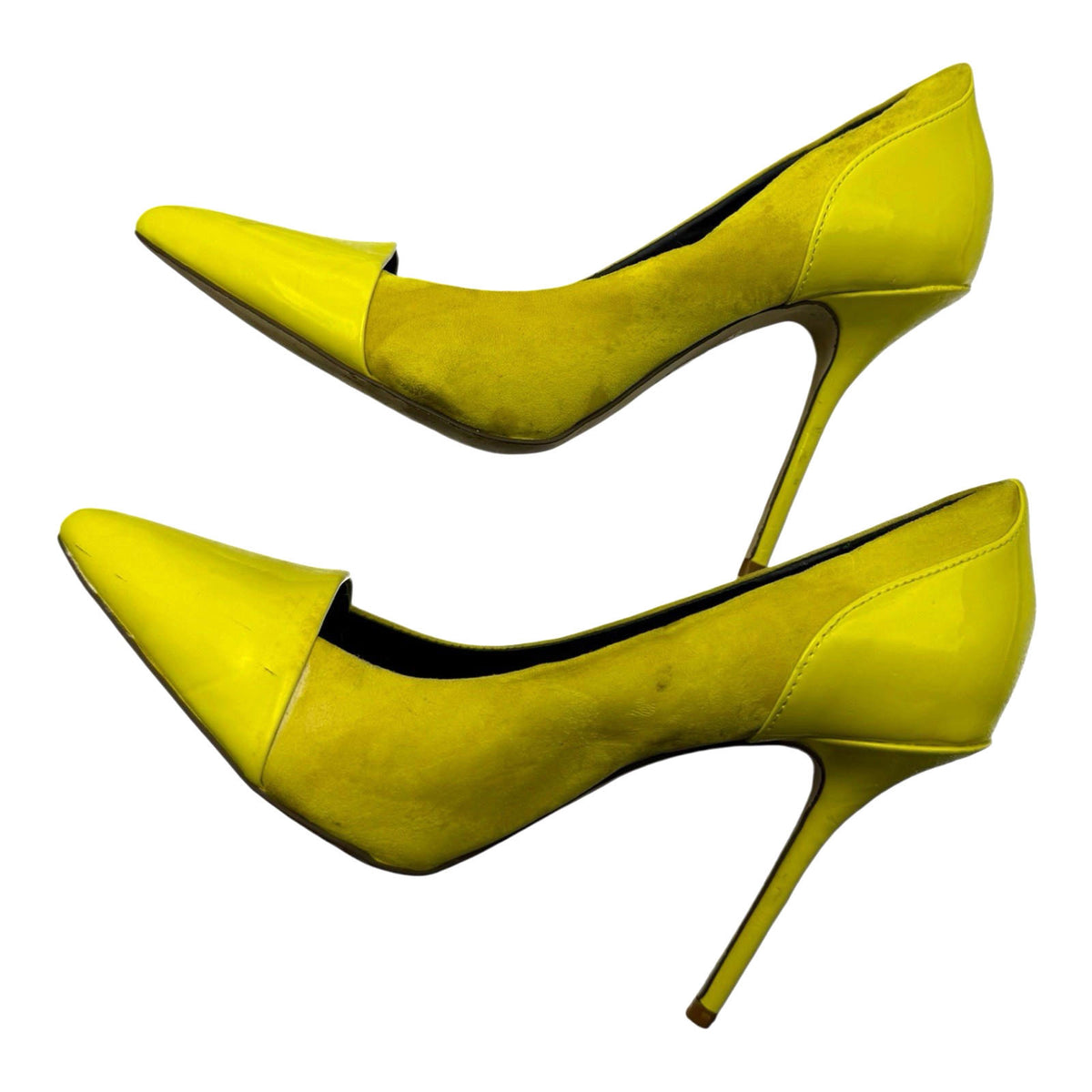 River Island Yellow River Island Yellow Shoes Stiletto Pointed Toe Women's UK Size 6