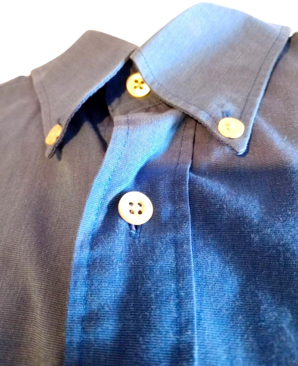 YSL LightBlue YvesSaintLaurent Blue Shirt Long Sleeve Men's UK Size XL 46" Chest 16" Collar