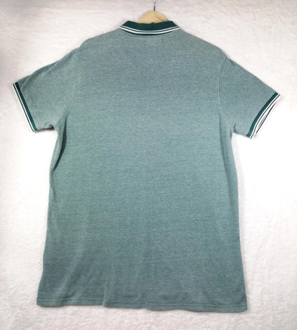 Cedar Wood State Turquoise Polo Shirt Men's Size 2XL Teal Blue Embroidered Logo 100% Cotton