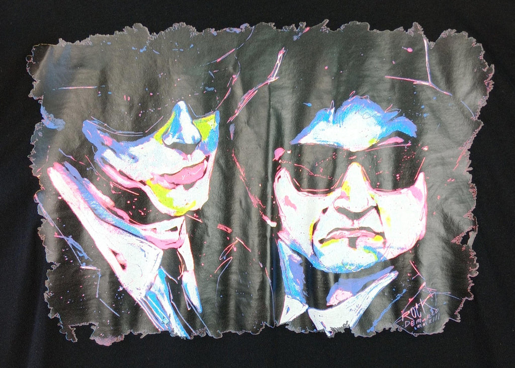 Bigteeshirt.co.uk Black Blues Brothers Graphic Print T-Shirt Tall Men's UK Size 3XL Black 100% Cotton