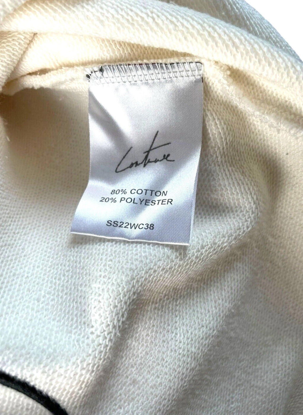 The Couture Club Off White Oversized Hoodie Women’s UK Size XXS
