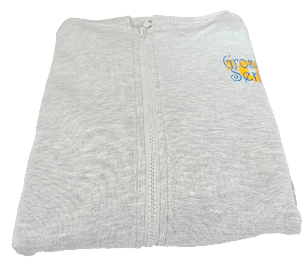 Sport TeK Gray USA High School Seniors Hoodie Men's UK Size M Grey Hooded Pockets Zip Front