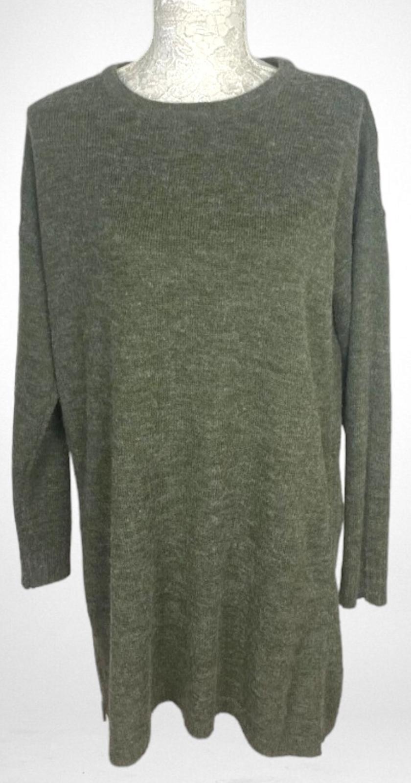 VILA Khaki Vila Jumper Dress Green Over Sized Summer Women's UK Size M